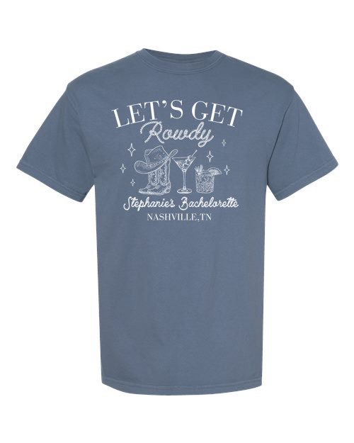 Stephanie's Bachelorette - Let's Ride Custom Shirt