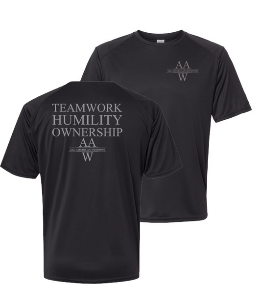 AAW - Teamwork Humility Black SS Tee