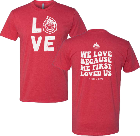 Yeti Love Red Tee