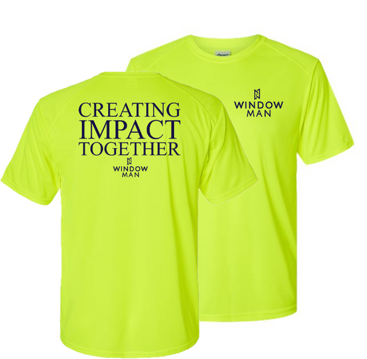 AAW: Window Man Creating Impact Together High Vis Shirt