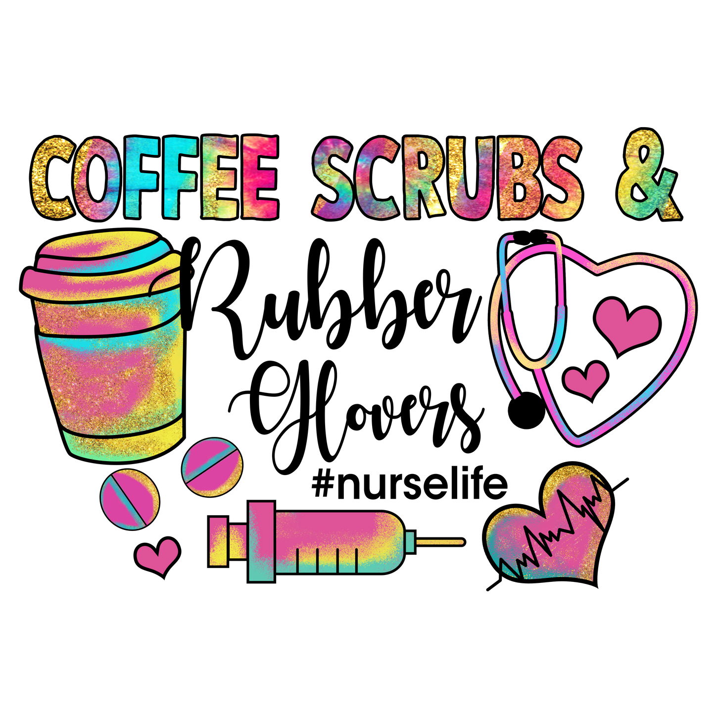 Coffee Scrubs & Rubber Gloves