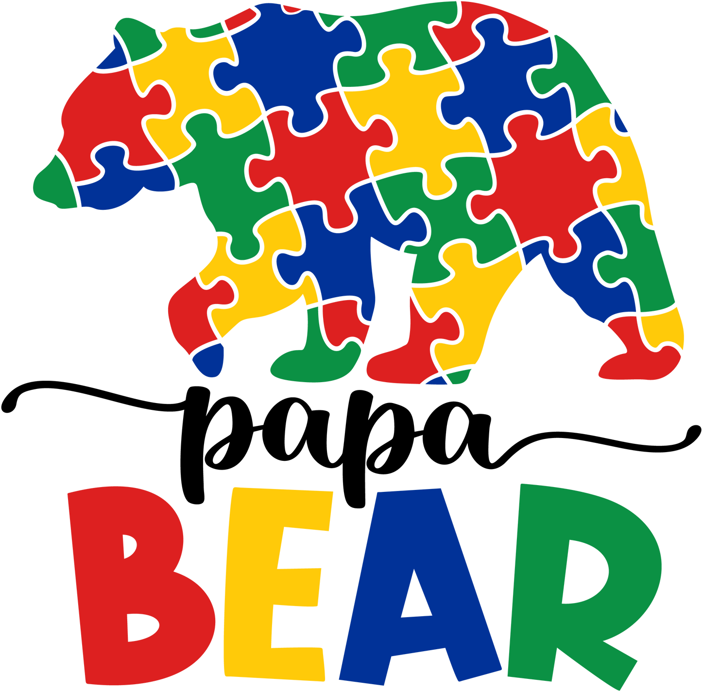 Autism Papa Bear